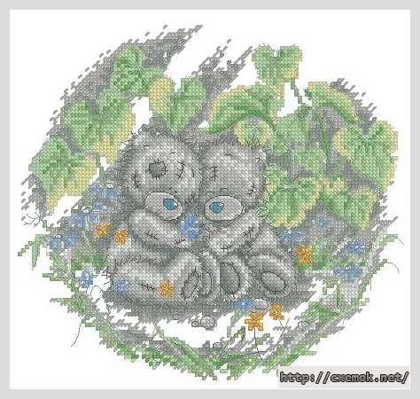 Download embroidery patterns by cross-stitch  - В саду