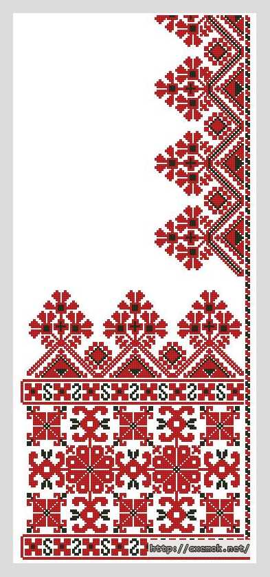 Download embroidery patterns by cross-stitch  - Божник (рушник на икону)