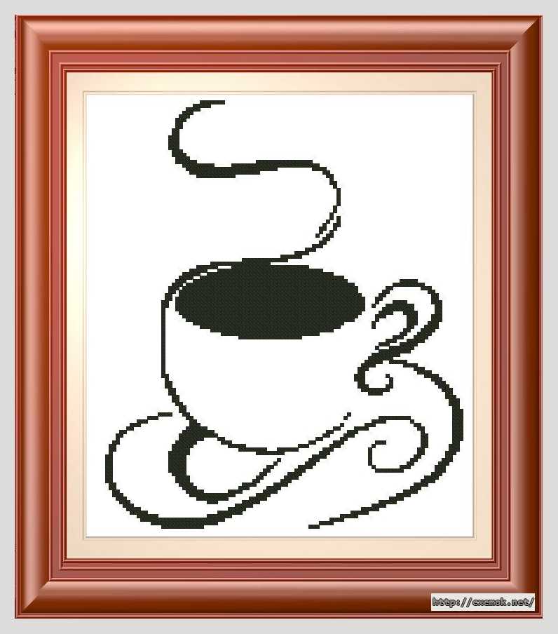 Download embroidery patterns by cross-stitch  - Черный чай