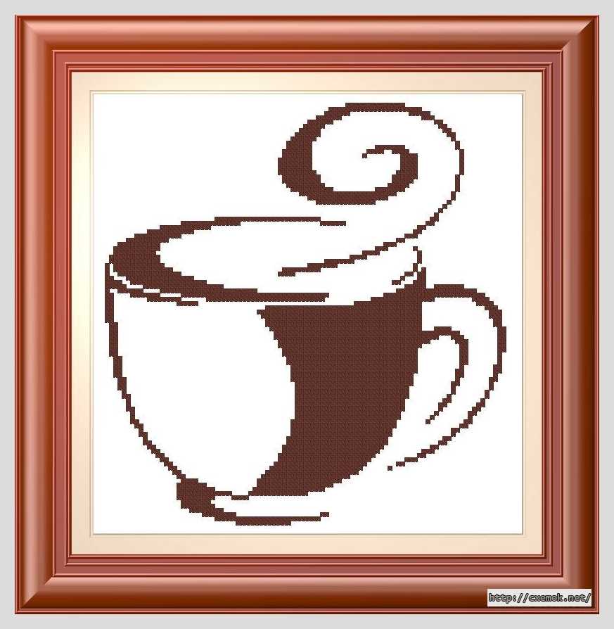 Download embroidery patterns by cross-stitch  - Чашечка