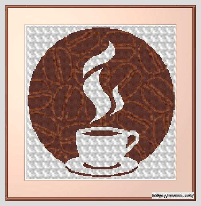 Скачать схемы вышивки нитками / крестом  - Чашка кофе