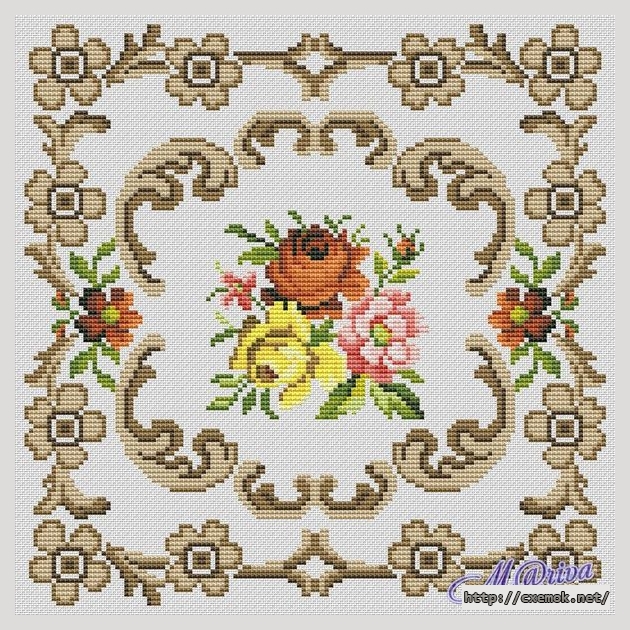 Download embroidery patterns by cross-stitch  - Cushion, author 