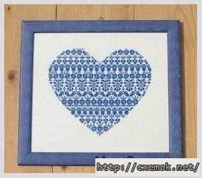 Download embroidery patterns by cross-stitch  - Сердце «дары природы»