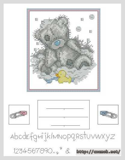 Download embroidery patterns by cross-stitch  - Метрика «время купания»