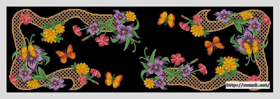 Download embroidery patterns by cross-stitch  - Дорожка