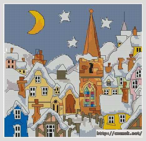 Download embroidery patterns by cross-stitch  - Церковь