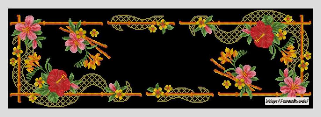 Download embroidery patterns by cross-stitch  - Дорожка