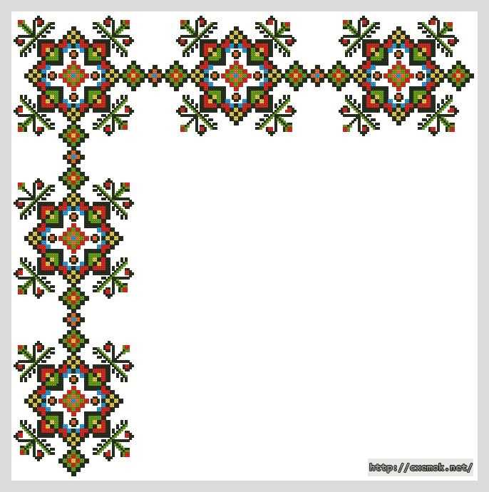Download embroidery patterns by cross-stitch  - Серветка «святковий настрій»