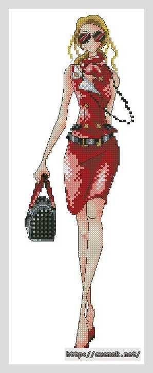 Download embroidery patterns by cross-stitch  - Модница