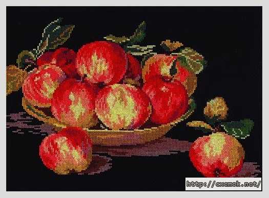 Download embroidery patterns by cross-stitch  - Яблоки