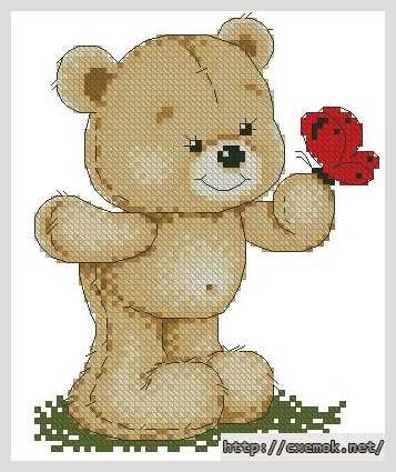 Download embroidery patterns by cross-stitch  - Привет малышка