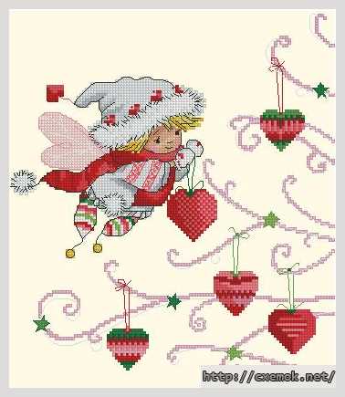 Download embroidery patterns by cross-stitch  - Новогодний мотив