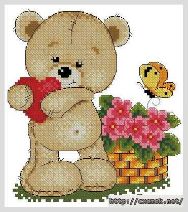 Download embroidery patterns by cross-stitch  - Дарю любовь
