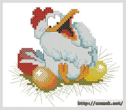 Download embroidery patterns by cross-stitch  - Петушок, author 