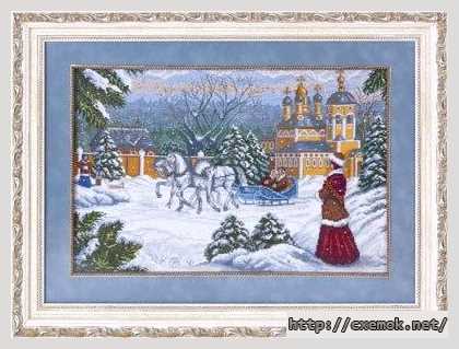 Download embroidery patterns by cross-stitch  - Русская тройка