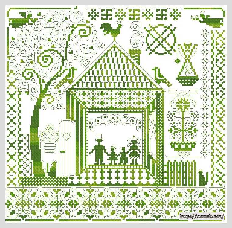 Download embroidery patterns by cross-stitch  - Семейный оберег