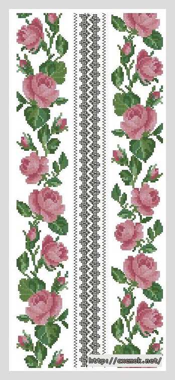 Download embroidery patterns by cross-stitch  - Вишиванка жіноча