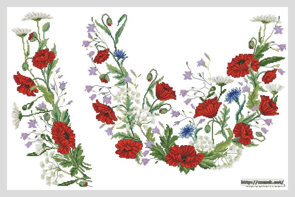 Download embroidery patterns by cross-stitch  - Сорочка жіноча
