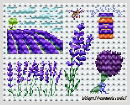 Download embroidery patterns by cross-stitch  - En provence, author 