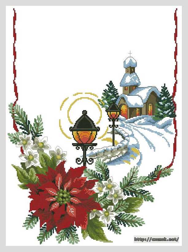 Download embroidery patterns by cross-stitch  - Звезда вифлеема