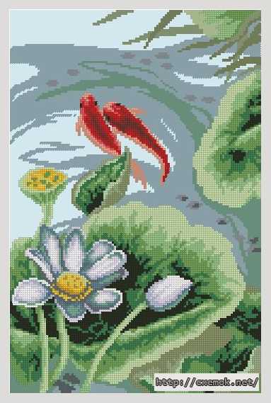 Download embroidery patterns by cross-stitch  - Рыбки ii