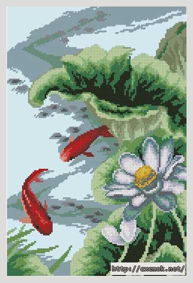 Download embroidery patterns by cross-stitch  - Рыбки i