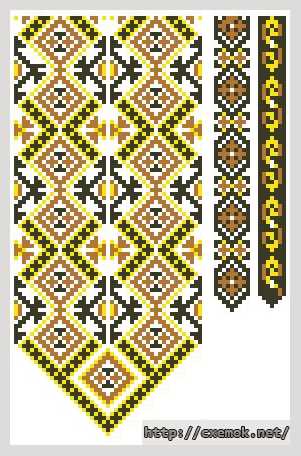 Download embroidery patterns by cross-stitch  - Узор для вышиванки (мужской)