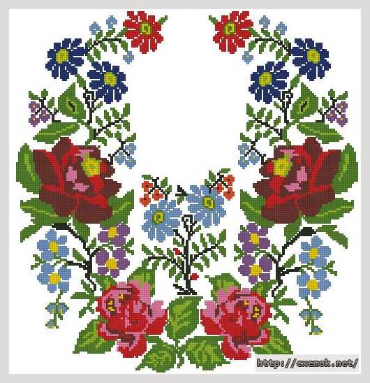 Download embroidery patterns by cross-stitch  - Вышиванка. орнамент