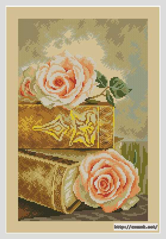 Download embroidery patterns by cross-stitch  - Старинные книги