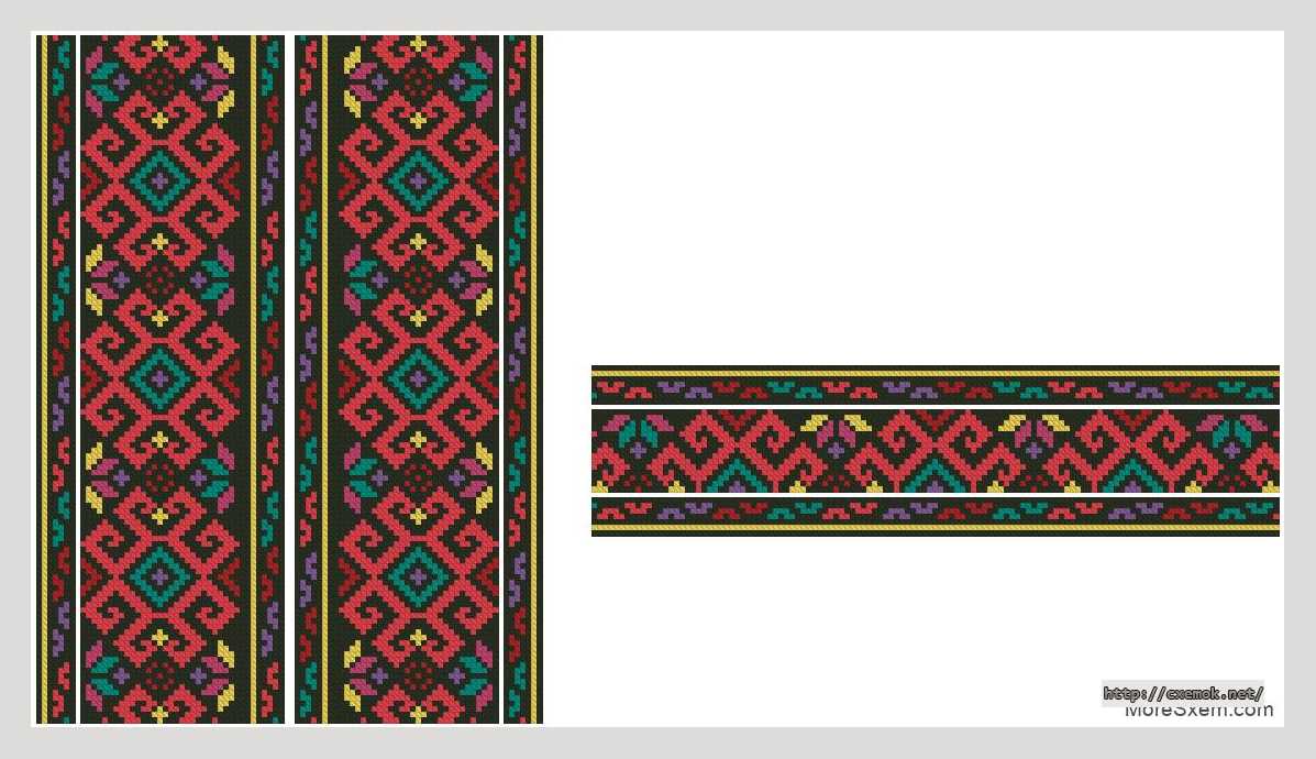 Download embroidery patterns by cross-stitch  - Сорочка чоловіча
