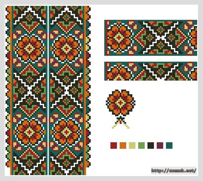 Download embroidery patterns by cross-stitch  - Сорочка чоловіча
