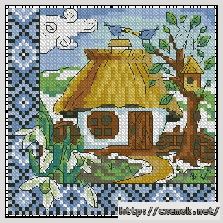 Download embroidery patterns by cross-stitch  - Весняна україна, author 