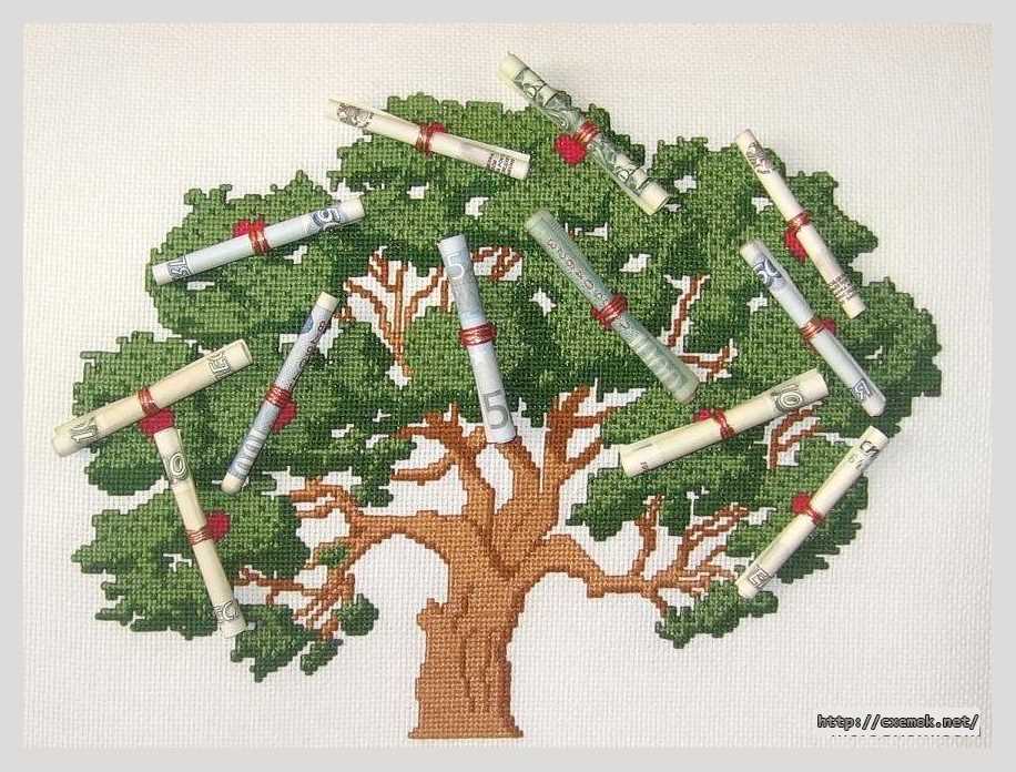 Download embroidery patterns by cross-stitch  - Денежное дерево