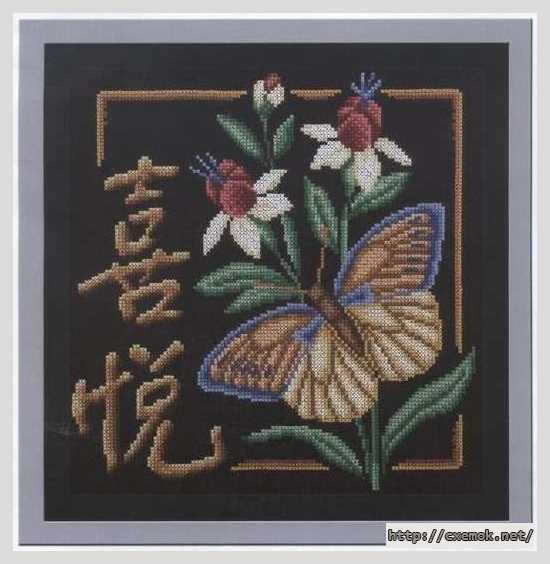 Download embroidery patterns by cross-stitch  - Радость