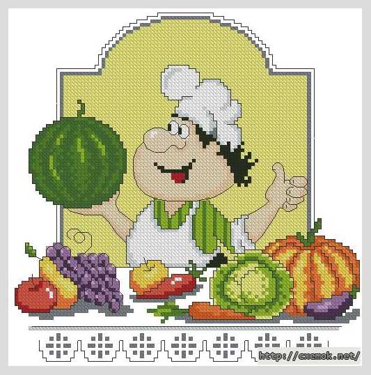 Download embroidery patterns by cross-stitch  - Дары осени