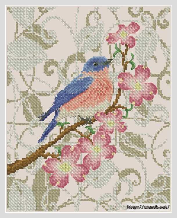 Download embroidery patterns by cross-stitch  - Весна