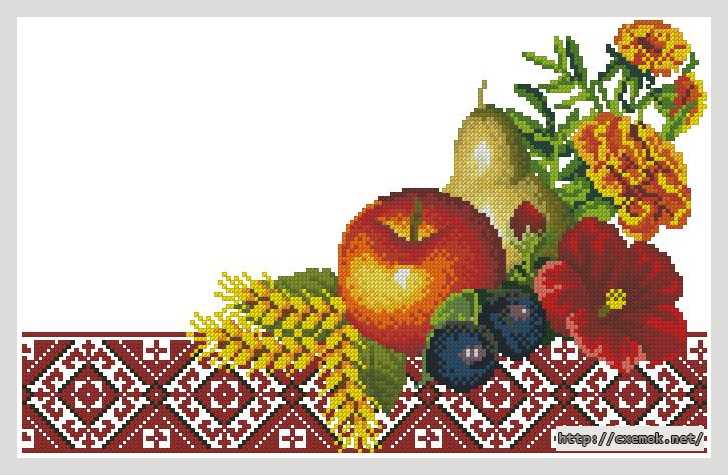 Download embroidery patterns by cross-stitch  - Рушник до спаса
