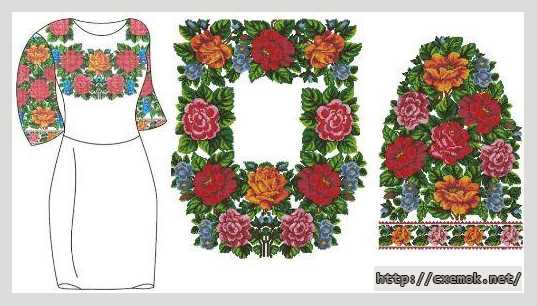 Download embroidery patterns by cross-stitch  - Буковинська вишиванка