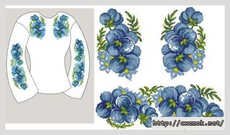 Download embroidery patterns by cross-stitch  - Сорочка жіноча «братчики»