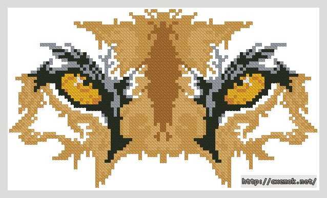 Download embroidery patterns by cross-stitch  - Глаза пумы