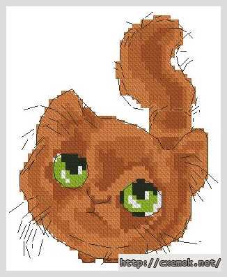 Download embroidery patterns by cross-stitch  - Рыжий кот