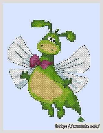 Download embroidery patterns by cross-stitch  - Дракон — охранник