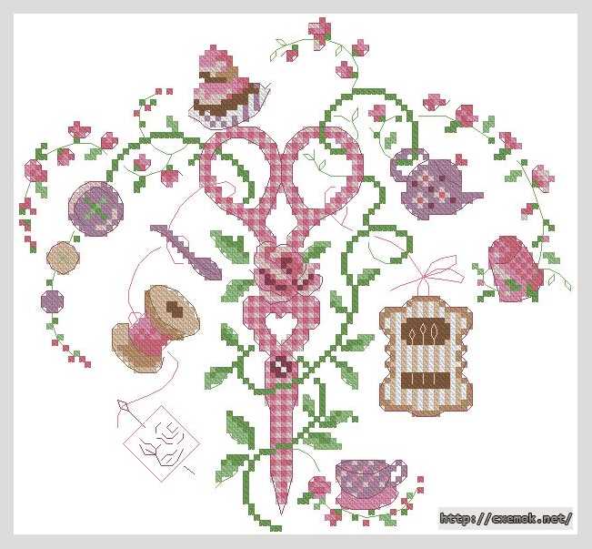 Download embroidery patterns by cross-stitch  - Герб рукодельницы
