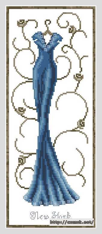 Download embroidery patterns by cross-stitch  - Нью йорк
