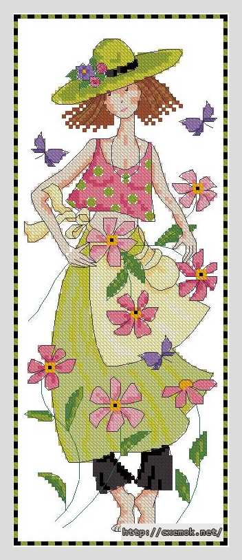 Download embroidery patterns by cross-stitch  - Люси