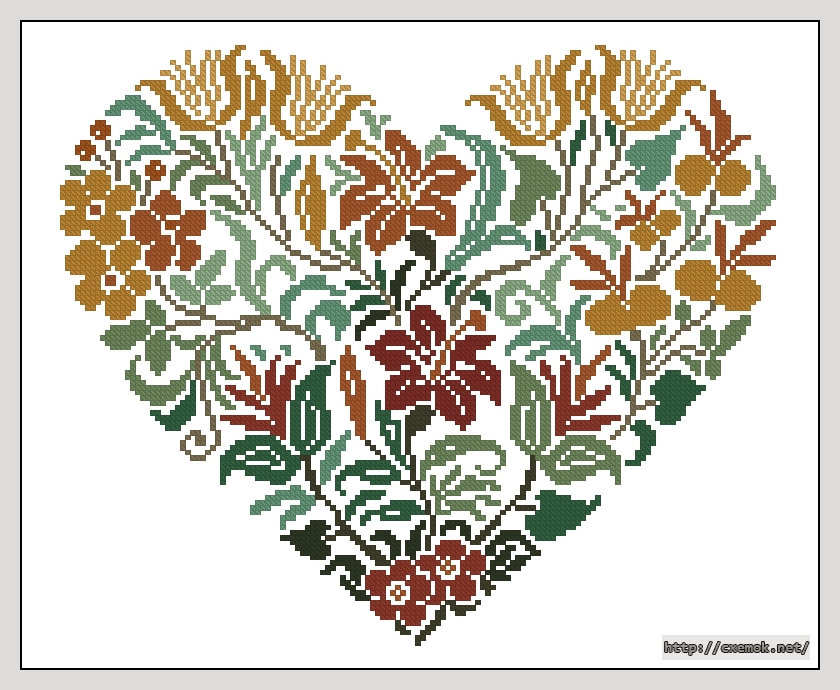 Download embroidery patterns by cross-stitch  - Fiori antichi, author 