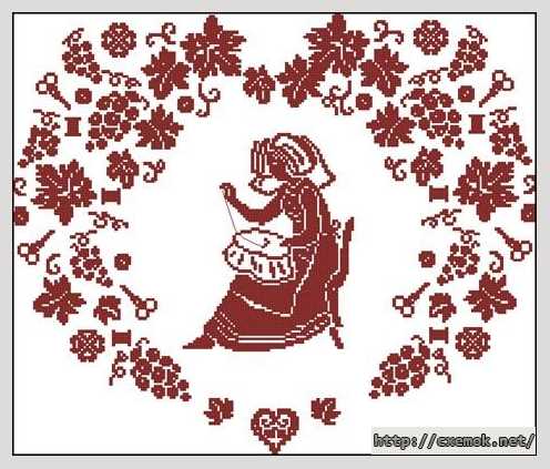 Download embroidery patterns by cross-stitch  - Сердце белошвейки
