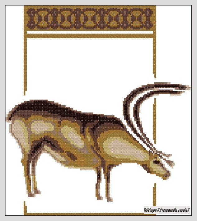 Download embroidery patterns by cross-stitch  - Олень, author 