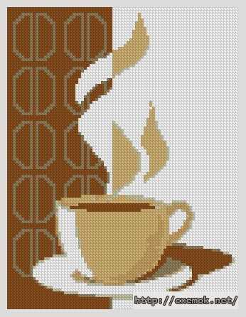 Download embroidery patterns by cross-stitch  - Чашка кофе