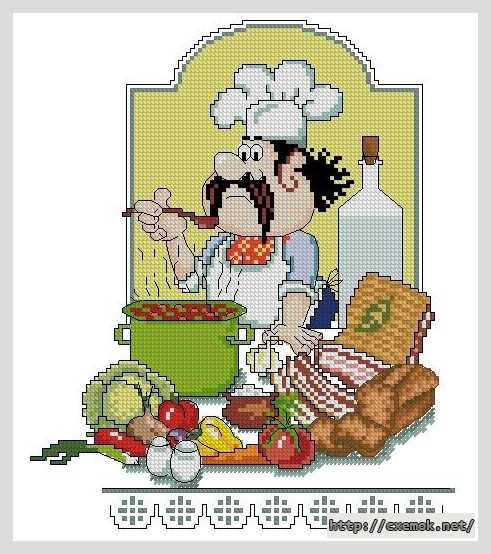 Download embroidery patterns by cross-stitch  - Украинский борщ